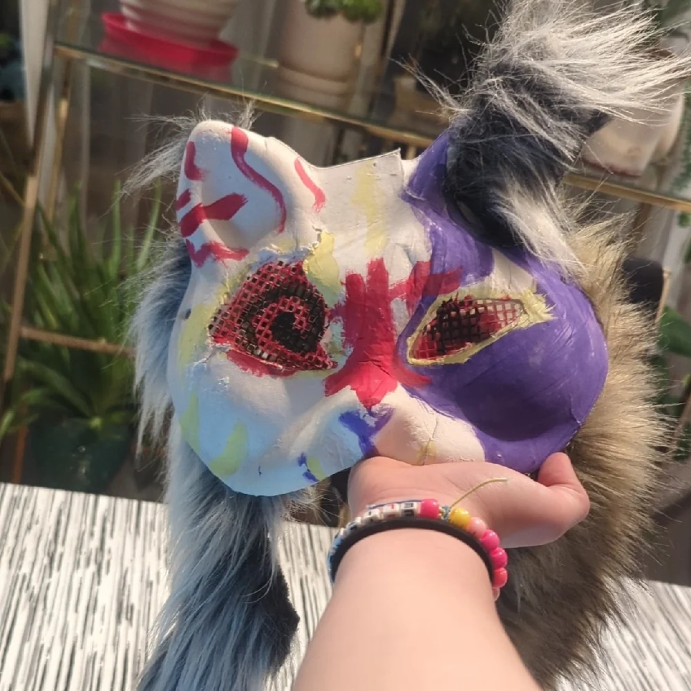 Hand Made Crazy Therian Mask
